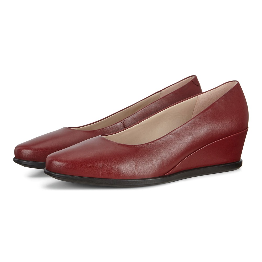 Loafers Mujer - ECCO Shape 45 Wedge - Vino - UGK587423